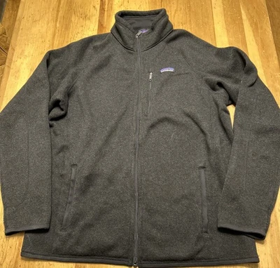 Patagonia Hombres Sudadera Gris X-Grande Mejor Suéter Cremallera Completa Carbón Foto 1 de 4