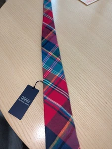 Nuevo Polo Ralph Lauren Tartán Franela Escocesa Algodón Cuello Corbata Multicolor Precio de venta sugerido por el fabricante 125 USD - Imagen 1 de 4