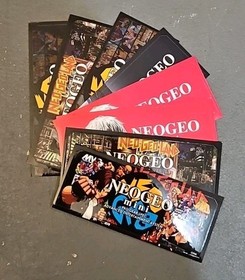 NEOGEO mini - Random Characters Stickers - 8 PCS Set 105x45mm SNK Official 