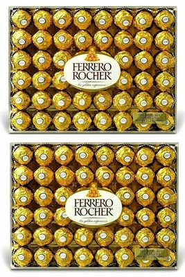 2 paquetes de chocolates finos de avellana Ferrero Rocher 48 ct, 21,2 oz cada uno, total 96 ct Foto 1 de 4