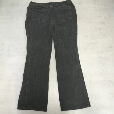 St Johns Bay Trousers Womens 36x32 Grey Corduroy Bootcut Cords W36 L32  — 第 1/4 张图片