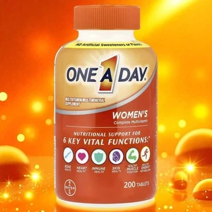 One-A-Day Women's Complete Multivitamin 200 Tablets Exp: 02-2027 Free Shipping - Picture 1 of 4
