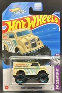Hot Wheels 2025 Let's Race Monster Dairy Delivery 133/250 HW Designed By 5/5 G C - Picture 1 of 1