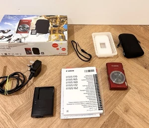 Canon IXUS 165 Digital Camera Red - With Box. Excellent Condition. - Picture 1 of 10