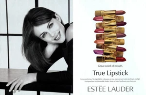 1998 Estee Elizabeth Liz Hurley makeup lipstick lips 2-page MAGAZINE AD - Picture 1 of 1
