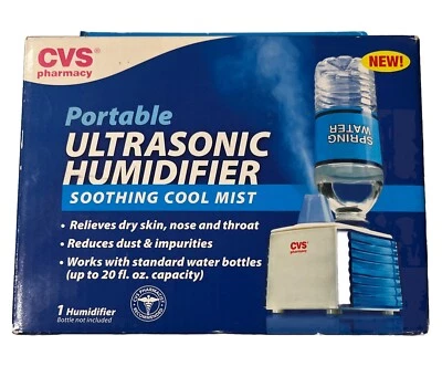 Humidifier Portable Ultrasonic CVS Pharmacy Soothing Cool Mist 240V Electric New - Image 1 of 4