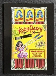2017 Wacky Packages 50th Anniversary Crazy Celebrity #1 KATY PERRY FIREWORKS - Picture 1 of 6