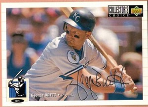 George Brett 1994 Collector's Choice Silver Signature