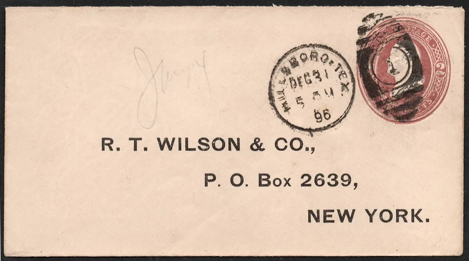 U2? UNITED STATES US postal stationery 2c , used , posted in 1896 - Image 1 of 1