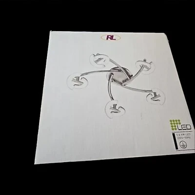 RL Deckenleuchte Avignon Chrom Acryl 5x 4W 3000K 5x 330lm Warmweiß Ø50cm - Bild 1 von 4