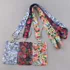 With Lanyard ID Card Holder Flower Bank ID Holders New Bus Card Cover Case
