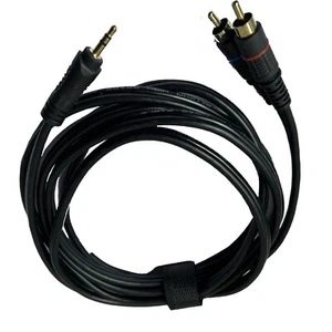 Cable adaptador RCA auxiliar a 2 de 8 pies 3,5 mm cable de audio para sistema de altavoces PA de escenario DJ - Imagen 1 de 9