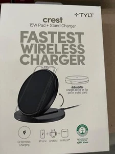 Tylt Crest 15W Wireless Charging Convertible Stand - Picture 1 of 2