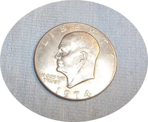 K663~1974~ MONETA DA 1 DOLLARO EISENHOWER MOLTO BELLA - Foto 1 di 3