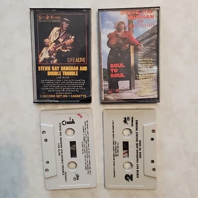 STEVIE RAY VAUGHAN Cassette Tape SOUL TO SOUL 1985 Rock Blues Lot of 2 - Image 1 of 4