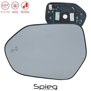 Side Mirror Glass for 2019-2024 Toyota CAMRY COROLLA with BSM Heated Driver Side - Picture 1 of 7