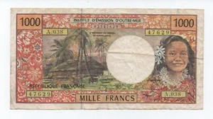 FRENCH PACIFIC TERRITORIES PAPEETE 1000 FRANCS 1992-2013 PICK  LOOK SCANS - Picture 1 of 2
