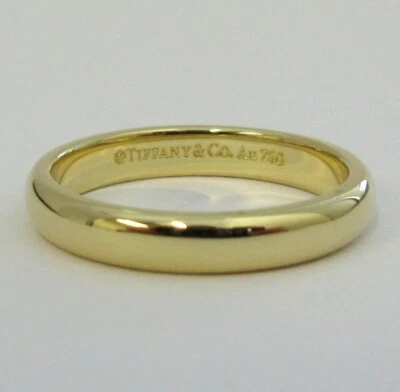 蒂芙尼 Forever 18K 金色 3 毫米 Lucida 婚礼戒指 4.5 — 第 1/4 张图片