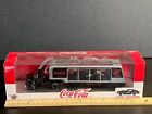CocaCola Metal Tractor Trailer with Enclosure and 1:64 Voiture Race Car Inside