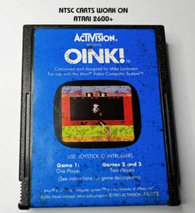 OINK! ATARI 2600/7800/2600 + ACTIVISION AX-023 Cart only/working NTSC - Picture 1 of 9