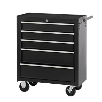 KICHKING 5-Drawer Rolling Tool Chest Tool Storage Cabine Tool Organizer Box with Wheels