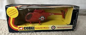 Corgi 9216 Swiss Air Rescue Hughes Helicopter ONE OF THE RAREST CORGIS VNMIB - Picture 1 of 6
