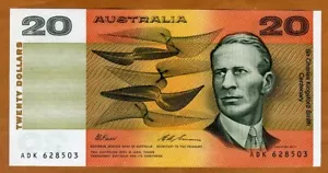 Australia, 20 dollars, 1997, P-NL, aUNC commemorative, 4000 issued, rare - Picture 1 of 2