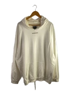 White PEACEMINUSONE Cotton Pullover Sweatshirt Hoodie with Stains from japan - Picture 1 of 6