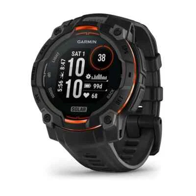 Garmin Instinct 3 45mm Solar Lens Rugged Multisport Watch in Black 010-02934-00 - Image 1 of 3