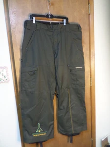 Pantaloni sportivi Spyder Team Venom uomo verde oliva impermeabili sci/snowboard - taglia XL - Foto 1 di 16