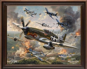 Masters of the Sky von Jaye Metcalfe, Jaye's 16x20 Dog Fight Masterpiece 1989 - Bild 1 von 9