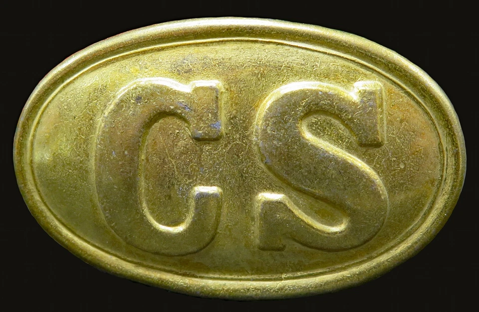 CS Confederate States Civil War Reenactment Vintage Belt Buckle - Image 1 of 4