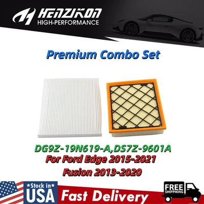 Premium Engine Air Filter+Cabin Filter for Ford Edge 2015-2021 Fusion 2013-2020~ - Image 1 of 4