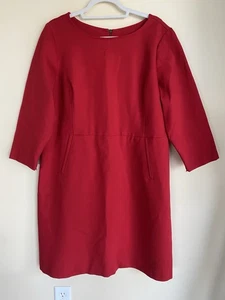 Spanx The Perfect A-Linie Etuikleid Rot 2xl Stretch Ponte Karriere 20382R - Bild 1 von 12