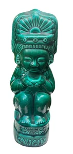 Green Ceramic Empty Bottle of Kahlua Liquor - Picture 1 of 8