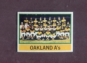 1976 TOPPS BASEBALL - #421 OAKLAND A'S TEAM NRMT - MT or better - Bild 1 von 1