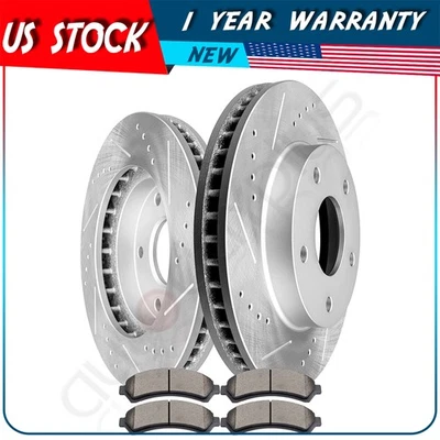 Rotores de freno delanteros y pastillas de cerámica para Chevrolet Blazer GMC Jimmy Oldsmobile Foto 1 de 4