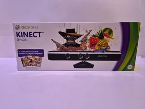 Brand-New Sealed Microsoft Xbox 360 Kinect Sensor Model 1414 + 3 Included Games - Afbeelding 1 van 3