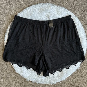 Torrid Lace Shorts New Pull On Black Womens Size 3X - Picture 1 of 6