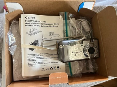 Canon PowerShot A410 3.2MP Digital Camera - Silver FOR PARTS  ERROR - Image 1 of 4