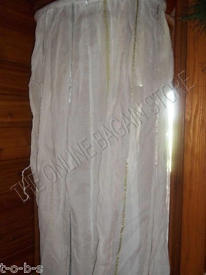 Pottery Barn Kids Cinta Multicolor Cama Toldo Blanco Transparente Cortina Insecto Red 27"  Foto 1 de 3