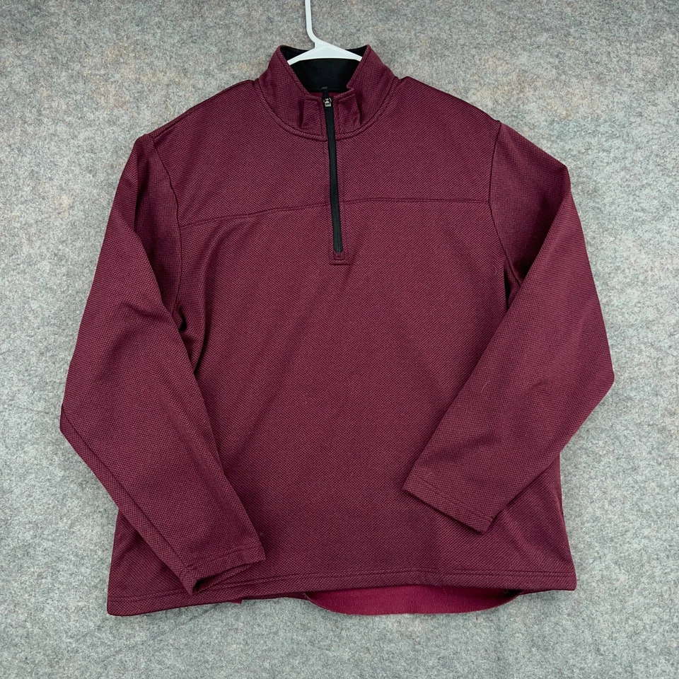 Chaqueta PGA Tour Para Hombres Grande Púrpura Media Cremallera Pullover Golf Ligera Foto 1 de 4