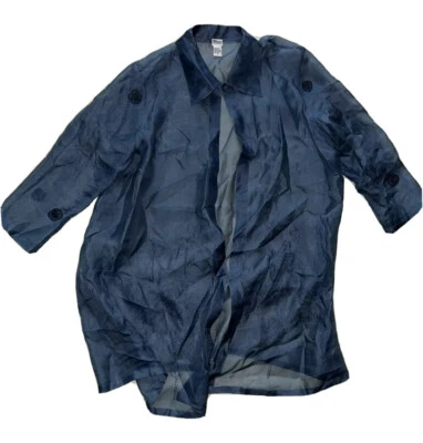 Рубашка Mimi для беременных размер S шелковый чехол длина 1 кнопка 30 дюймов бисер #720 - Изображение 1 из 4