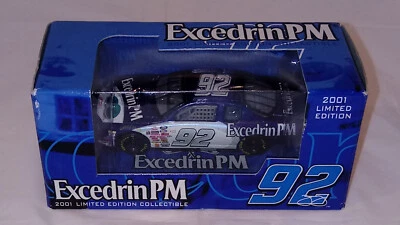 JIMMIE JOHNSON Excedrin PM #92 NASCAR автомобиль 2001 ограниченного тиража коллекционный РЕДКИЙ - Изображение 1 из 3