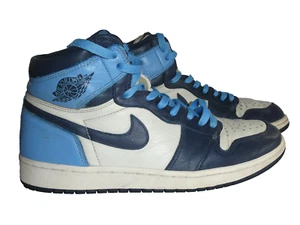 orig. Nike Air Jordan 1 OG Retro High Gr. 44 High-Top Sneaker - blau / weiß - - Bild 1 von 9
