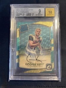 2017 Donruss Optic Rated Rookie Copper Kupp Gold Vinyl Auto 1/1 RC Rams BGS 9 10
