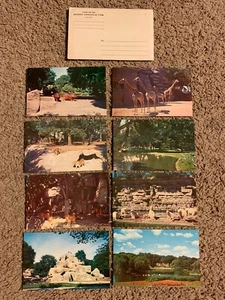 Vintage Detroit Zoological Park Postcards - Lot of 8 in Original Envelope - Picture 1 of 6