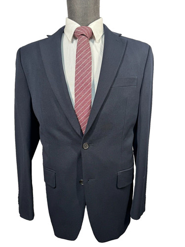 Giacca blazer cappotto sportivo MICHAEL KORS uomo blu navy elasticizzato sportivo 40R nuovo