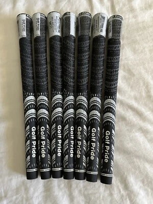 ¡ÚLTIMO! Nuevo Golf Pride MCC Estándar Raro Color Negro - Lote de 7 Empuñaduras de Golf Foto 1 de 4