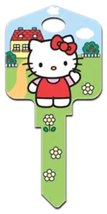 Casa de Hello Kitty - Llave de la Casa - Llave Coleccionable - Blanco Gatito - Trajes LW4 - Imagen 1 de 4